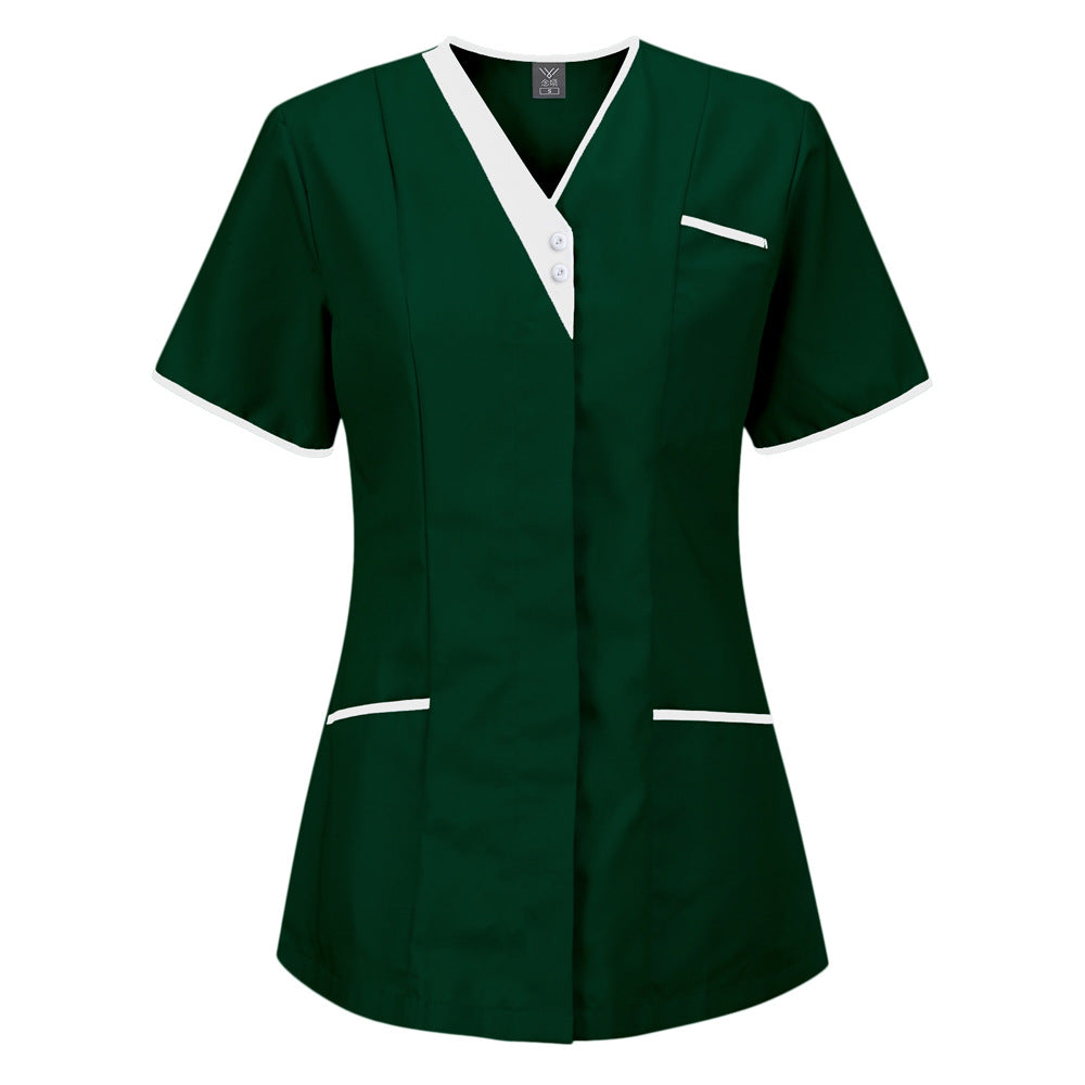 Surgical Gown Beauty Salon Doctor Short-sleeved Shirt Uniform