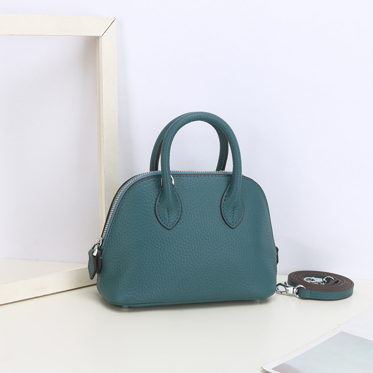 Women's Shell Genuine Leather Simple Fashionable Stylish Shoulder Bags