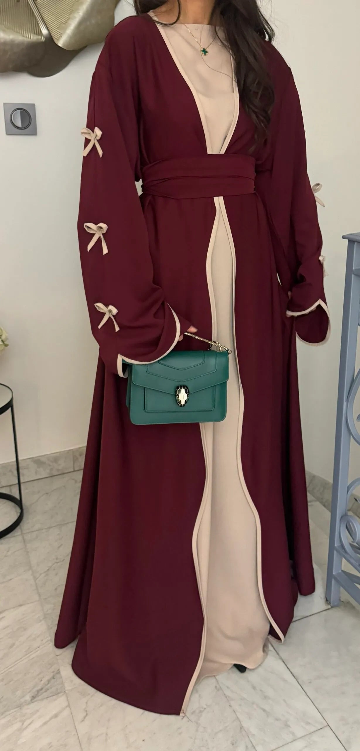 Pretty Pure Beautiful Bow Robe Dress Clothing