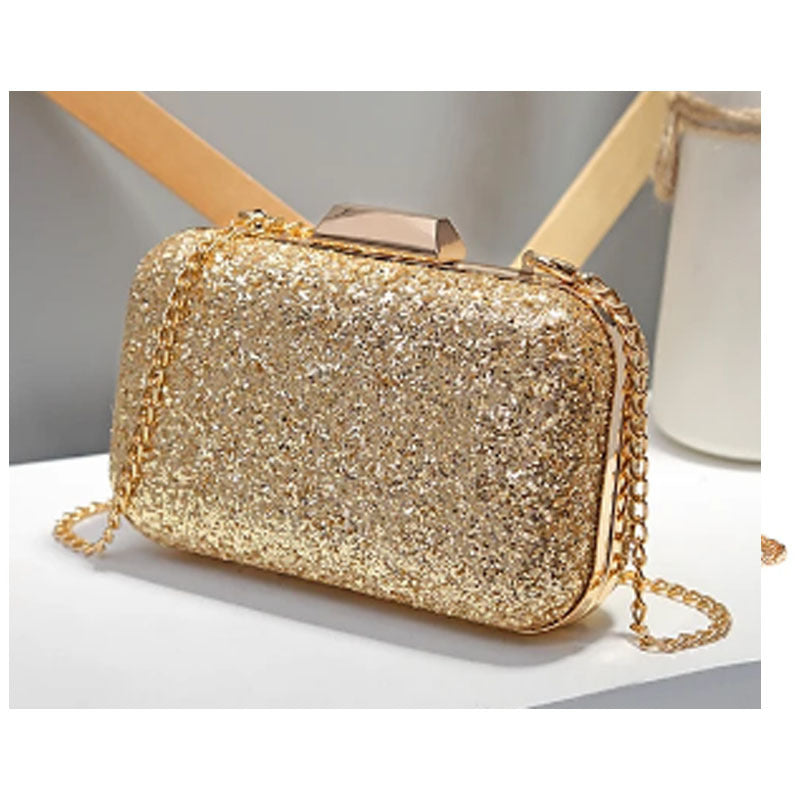 Women's Moon Fashion Satin Leather Chain Crown Evening Bags
