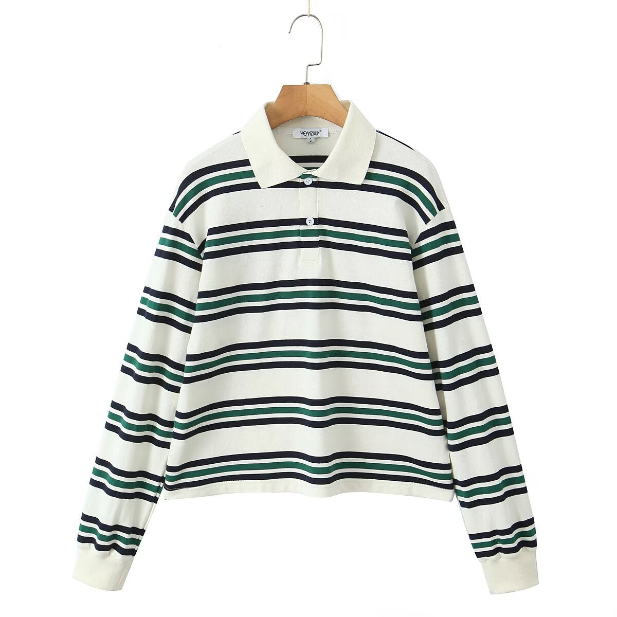 Fashion Striped Sleeve T-shirt Low Waist Shorts