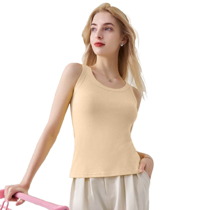 Women's Sportswear Polyester Commute Style Sleeveless Slim Tops