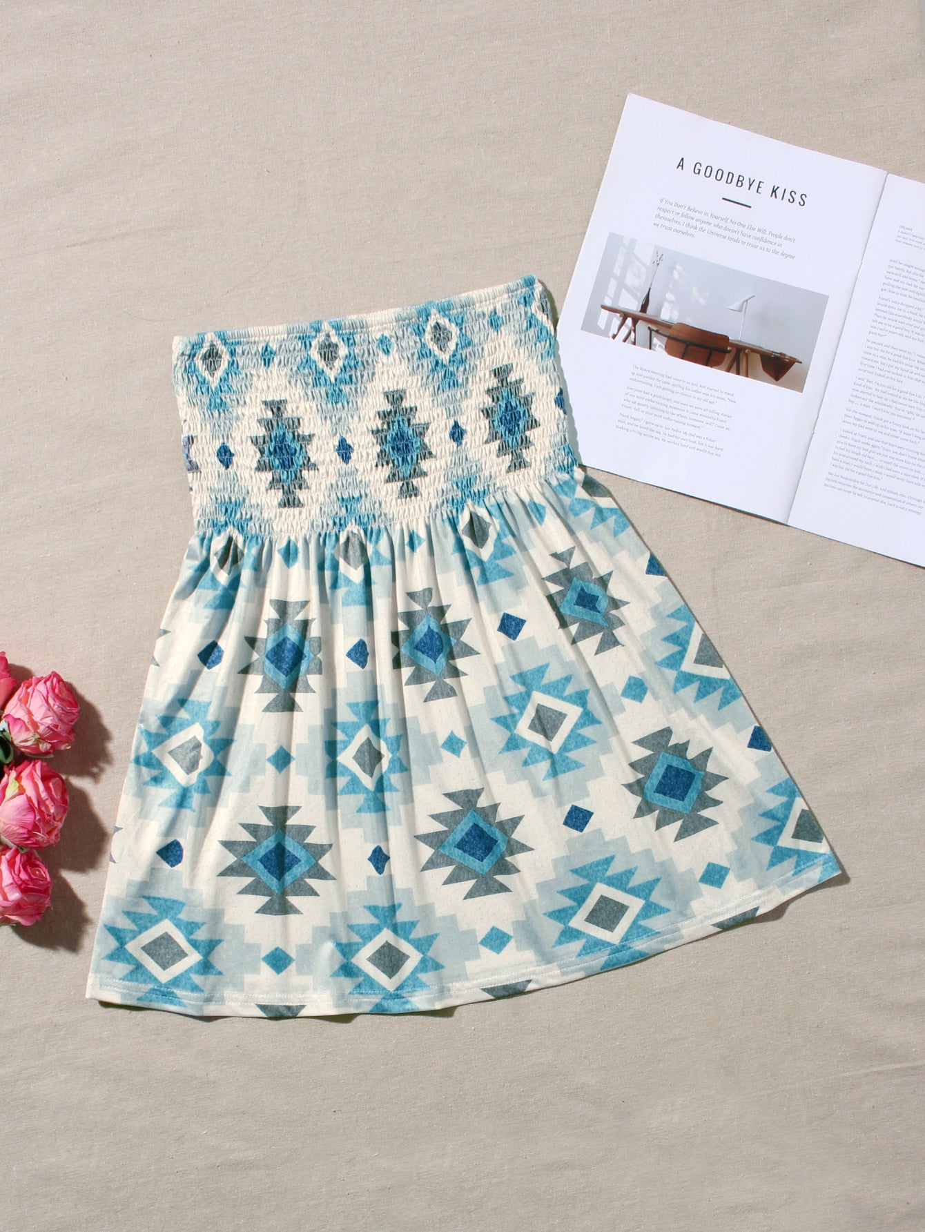 Summer Beach Floral Tube Bohemian Strapless Tops