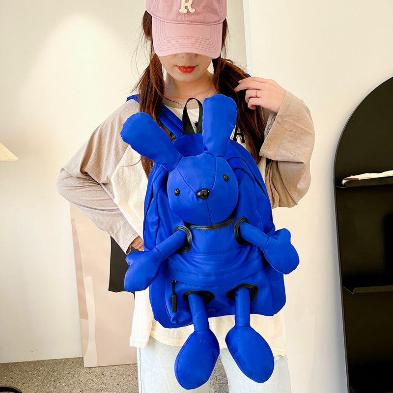 Cute Bunny Nylon Cool Trendy One Backpacks