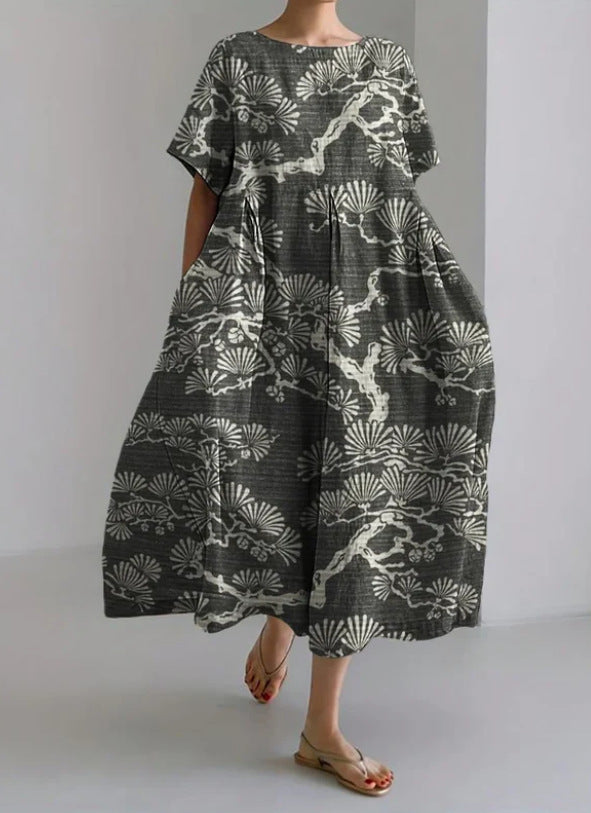 Craft Round Neck Sweet Lady Dress Dresses