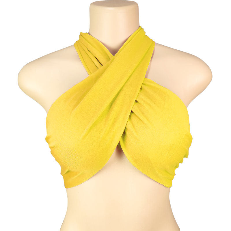Women's Spring T-shirt Solid Color Sexy Variety Halter Tops