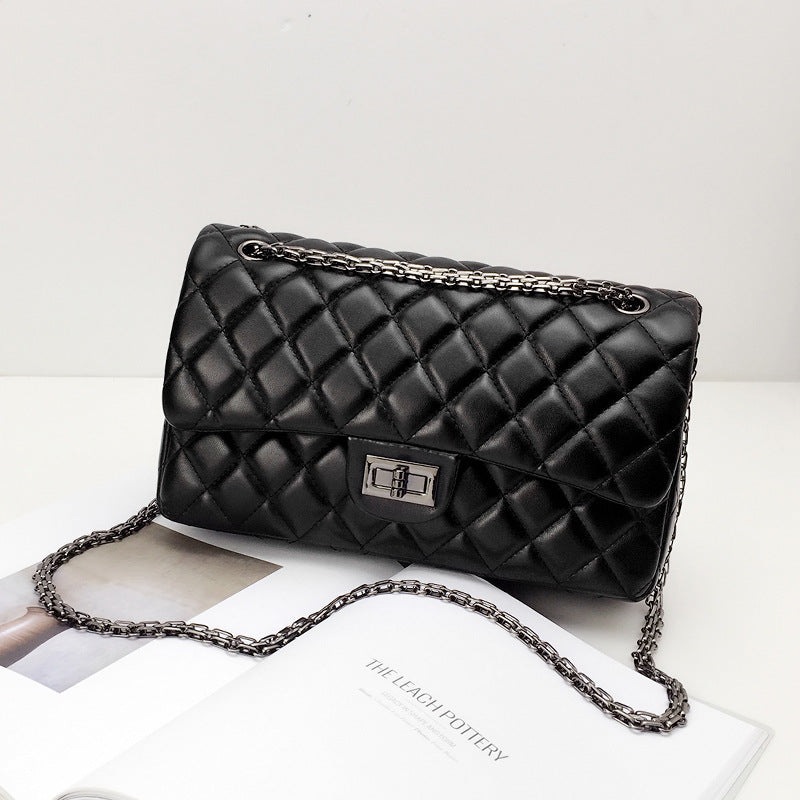 Women's Summer Chain Classic Style Diamond Solid Crossbody Bags