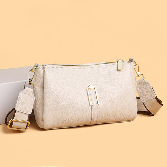 Women's Simple Fashion Cattlehide Elegant First Layer Shoulder Bags