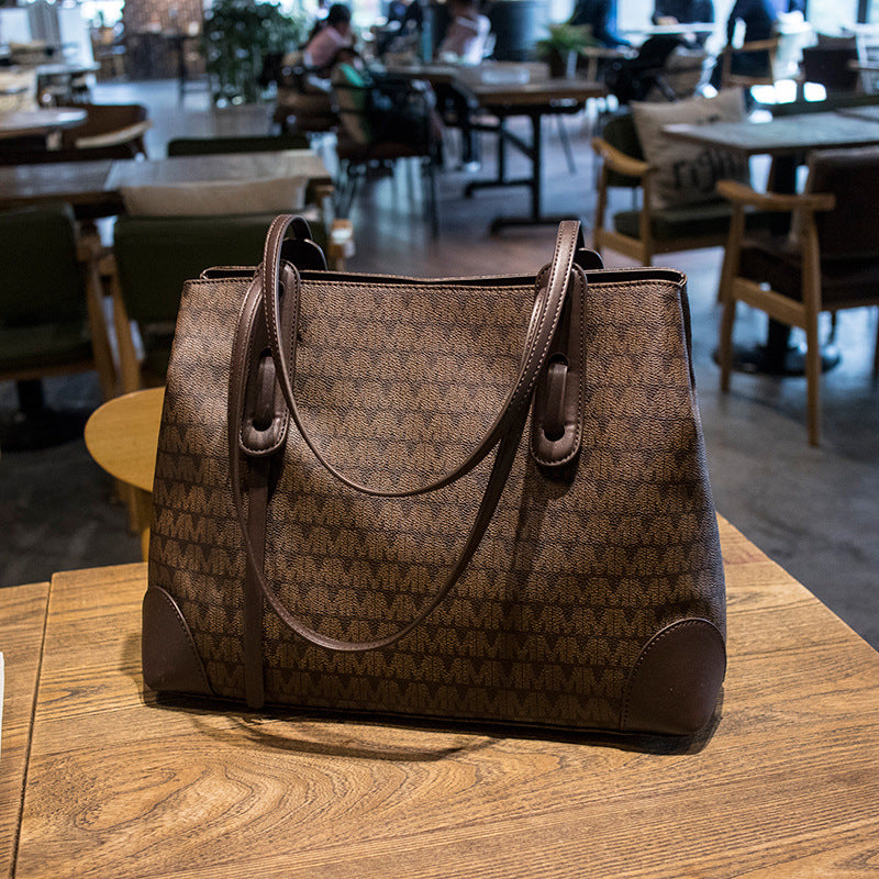 Women's Trendy Easy Matching Fashion Simple Genuine Leather Portable Handbags