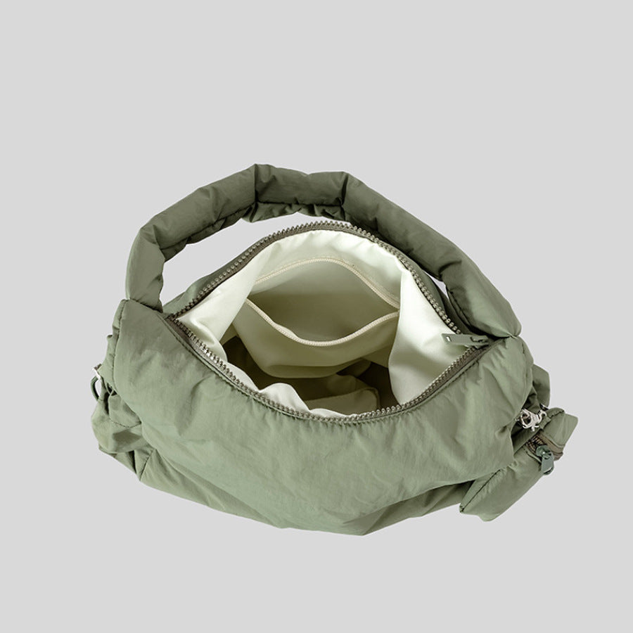 Women's Large Capacity Sponge Soft Trendy Down Shoulder Bags