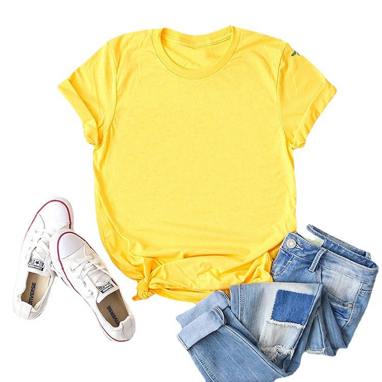 Color T-shirt Bottom Plate Printed Blank With Blouses