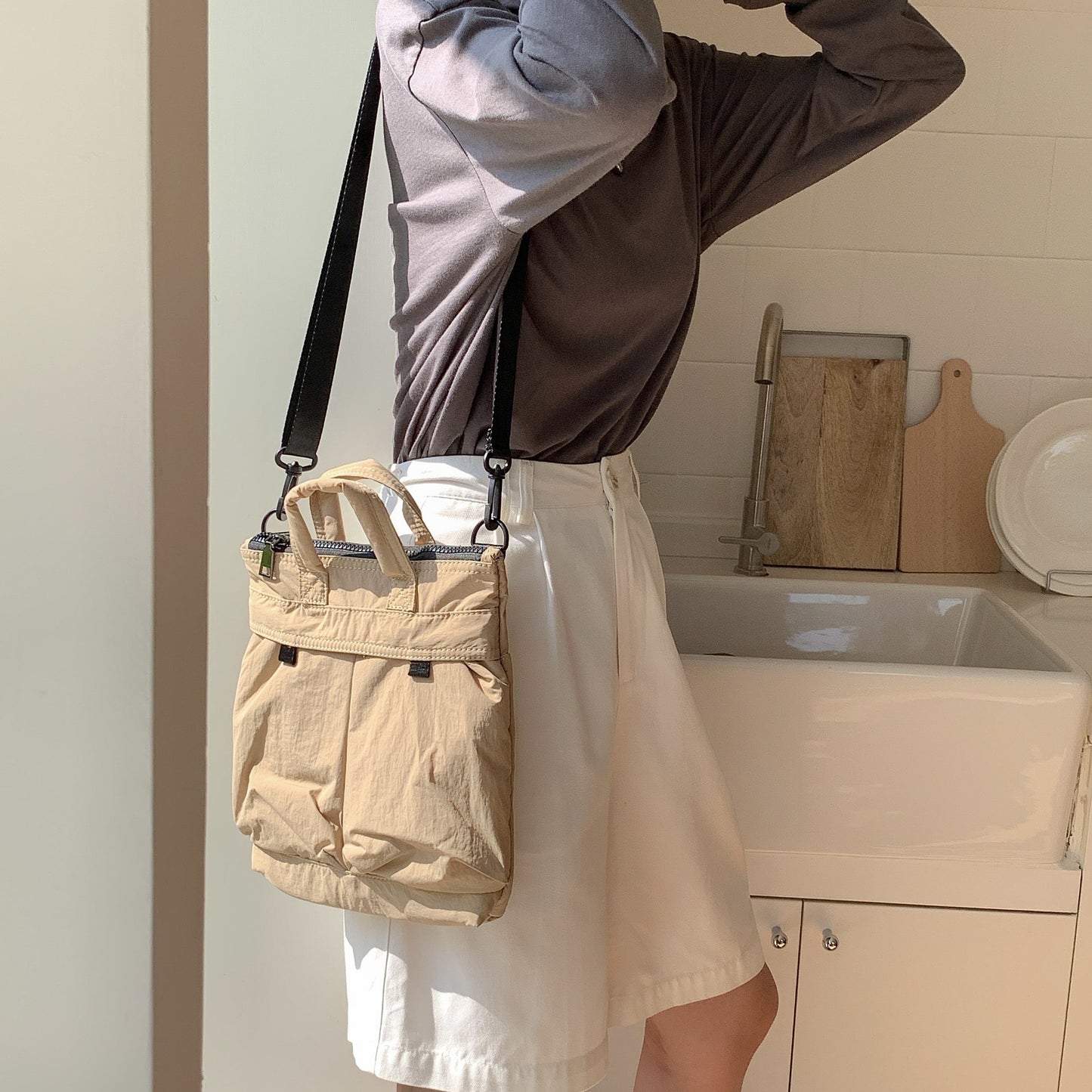Women's Niche Nylon Zipper Summer Simple Portable Bags