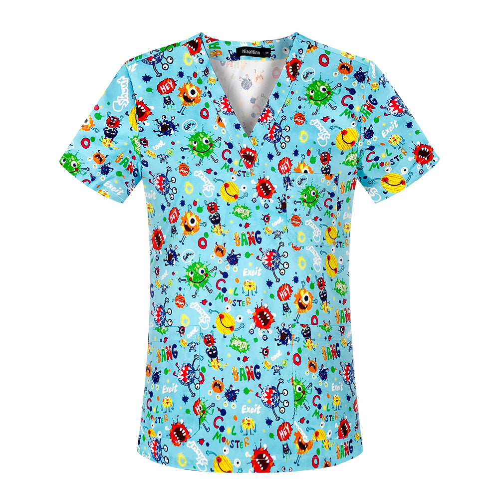 Women's & Men's & Hand Washing Clothes Brush T-shirt Uniform