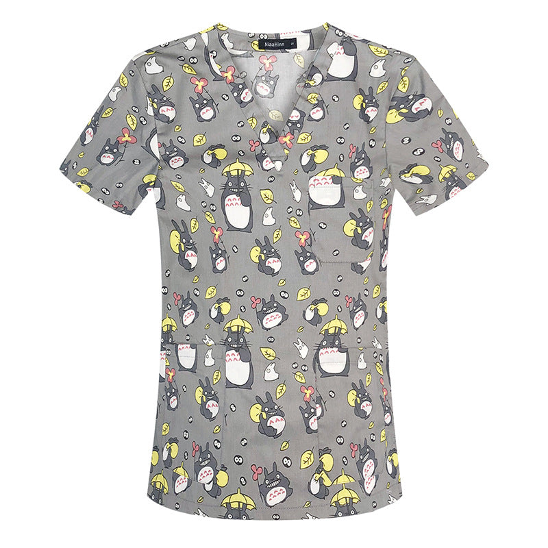 Sleeve Split Doctor Hand Washing Summer Thin Cotton Uniform