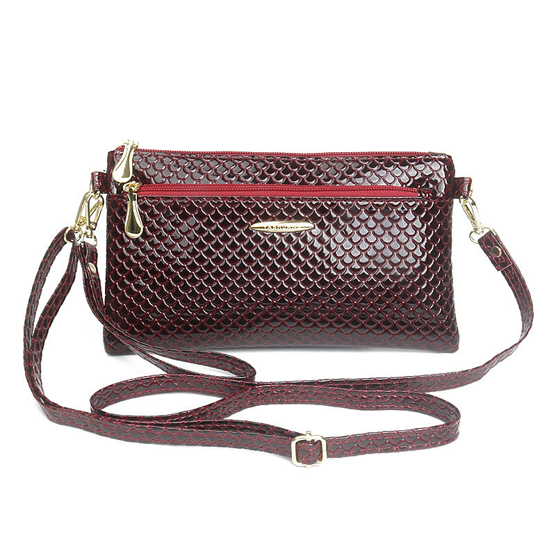 Women's Fashion Bright Fabric Clutch Mobile Women's Messenger Bag