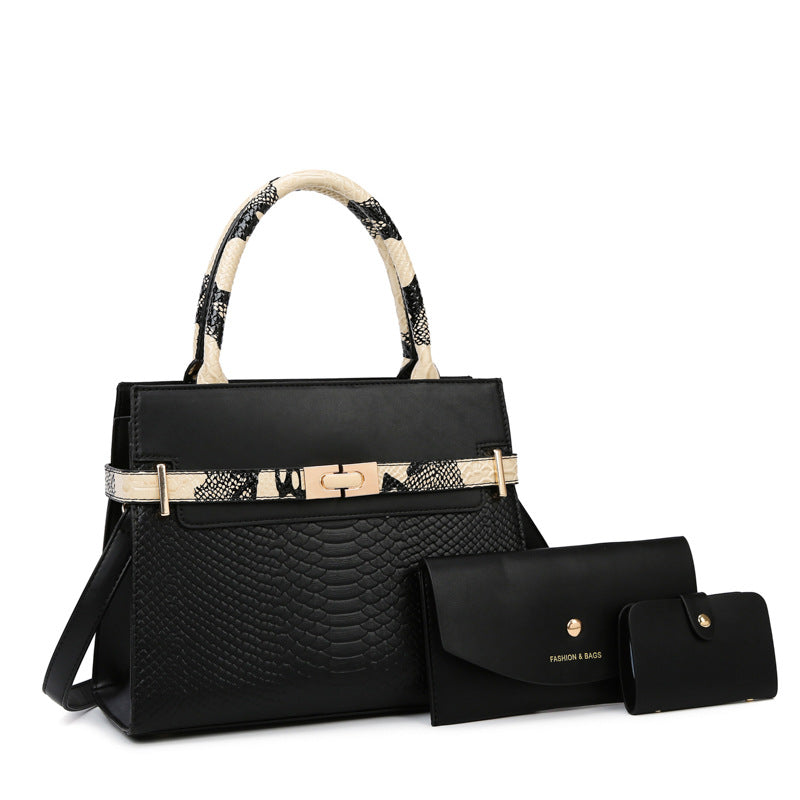 Women's Stone Pattern Match Sets Combination Shoulder Bags