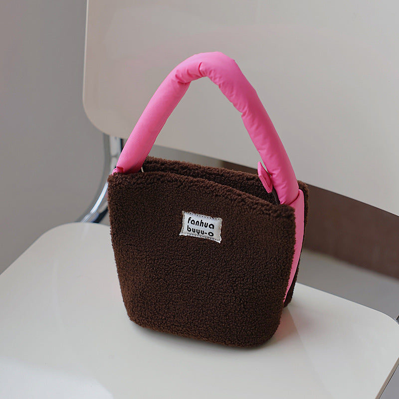 Women's Style Super Hot Niche Plush Warm Handbags