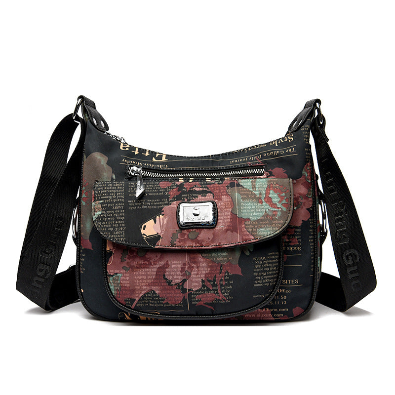 Women's Oxford Cloth Large Capacity Printing More Than Crossbody Bags