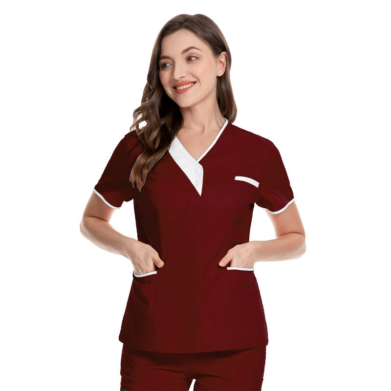 Women's Gown Sleeve Doctor Cotton Technician Overalls Uniform