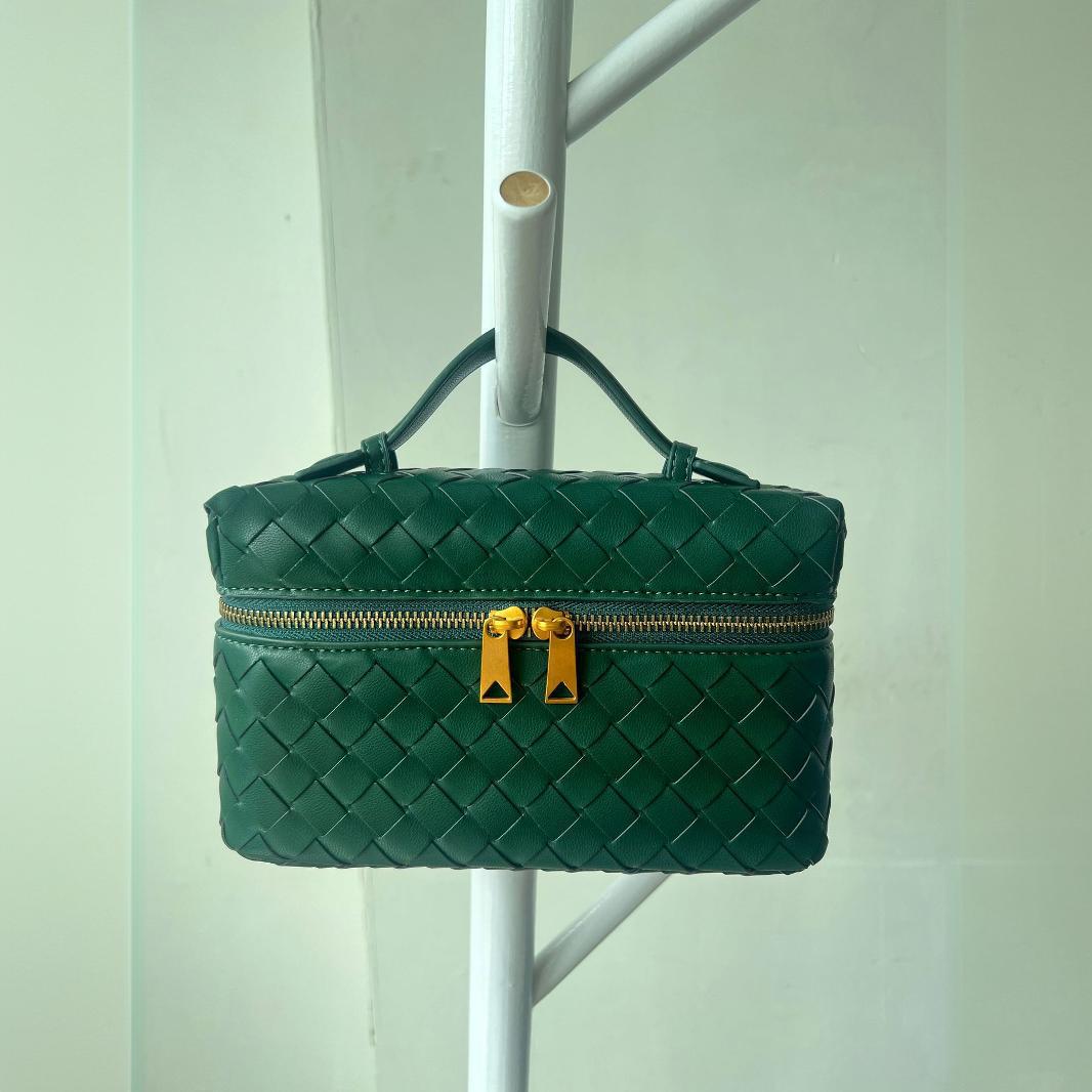 Women's Woven Lunch Box Versatile Handmade Small Square Bags