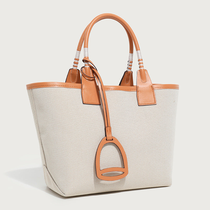 Women's Printed Fashion Canvas Textured Female Handmade Handbags