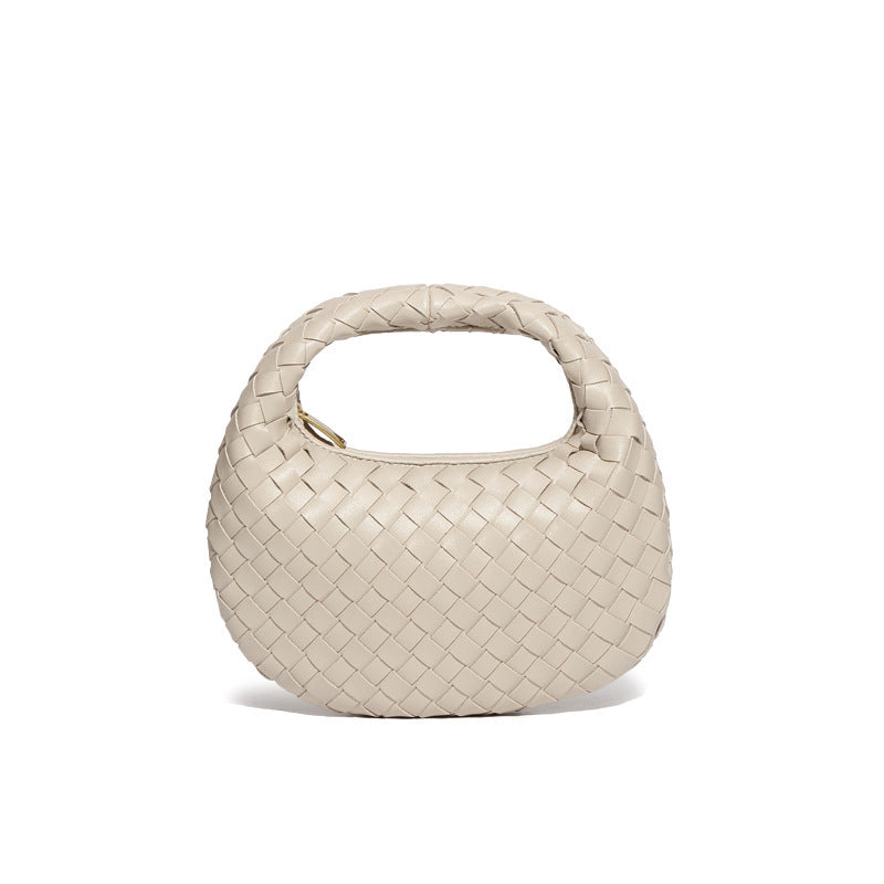 Women's Mini Cute Dumpling Macaron Woven Pouch Crossbody Bags