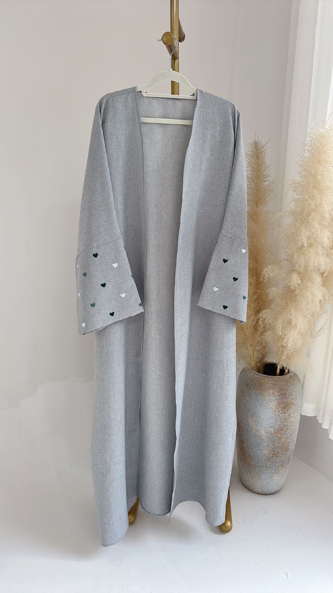 Fashion Love Embroidered Turkish Elegant Robe Clothing