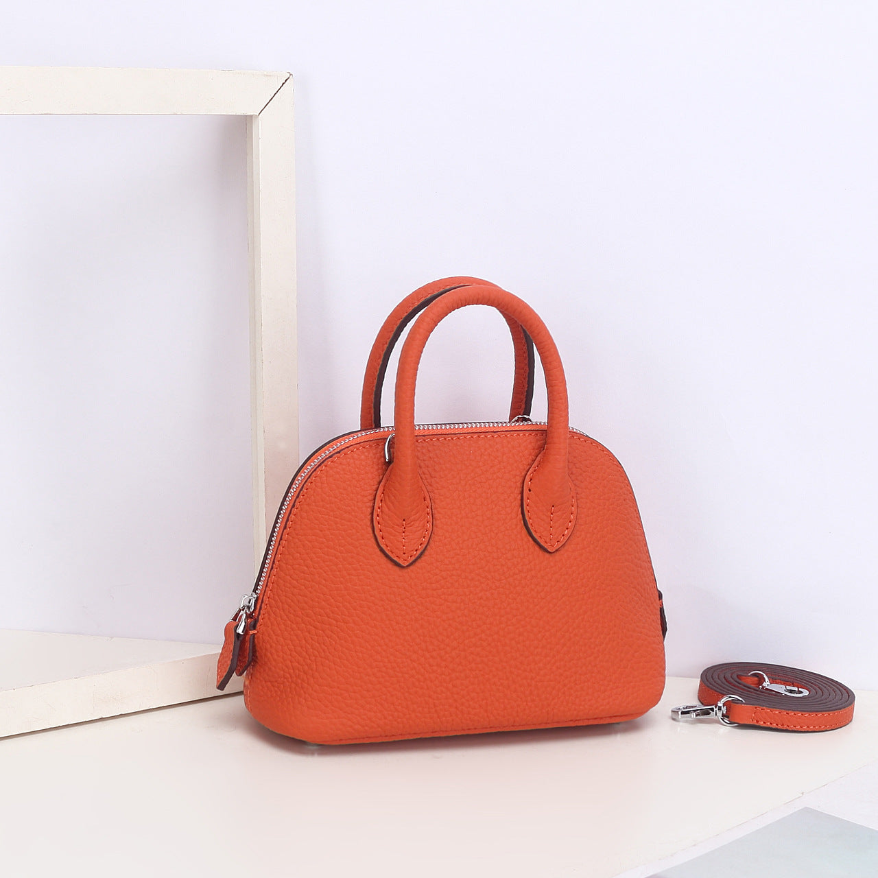 Women's Shell Genuine Leather Simple Fashionable Stylish Shoulder Bags