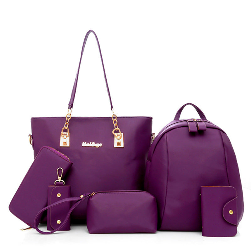 Women's Spring Nylon Cloth Set Mother Portable Shoulder Bags