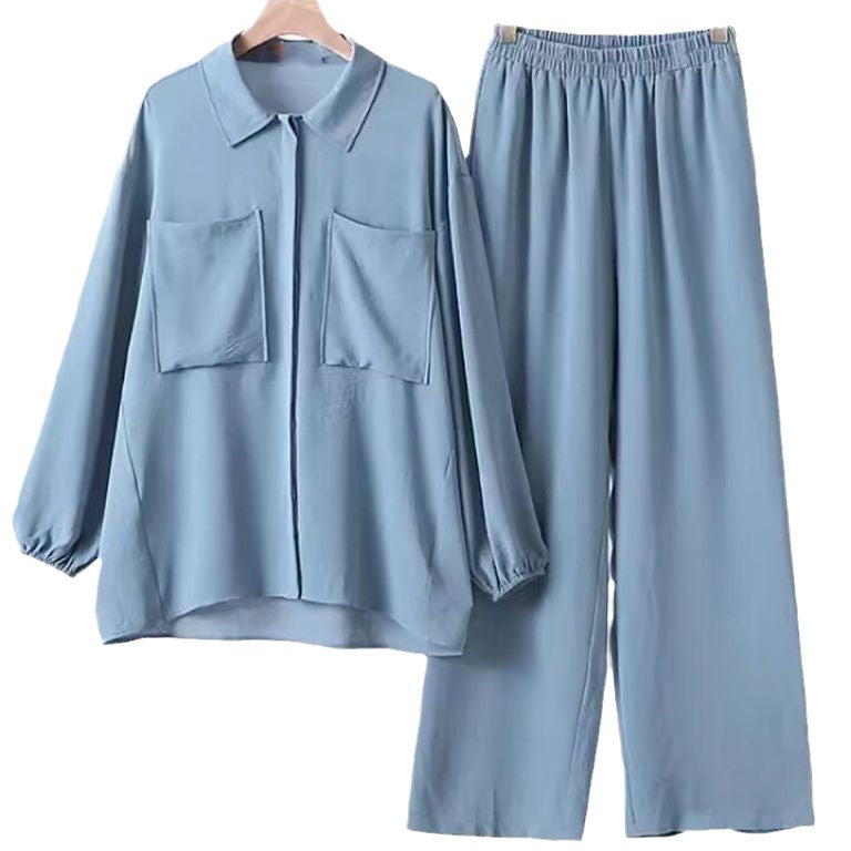 Muslim Long Sleeve Patch Pocket Hidden Placket Clothing