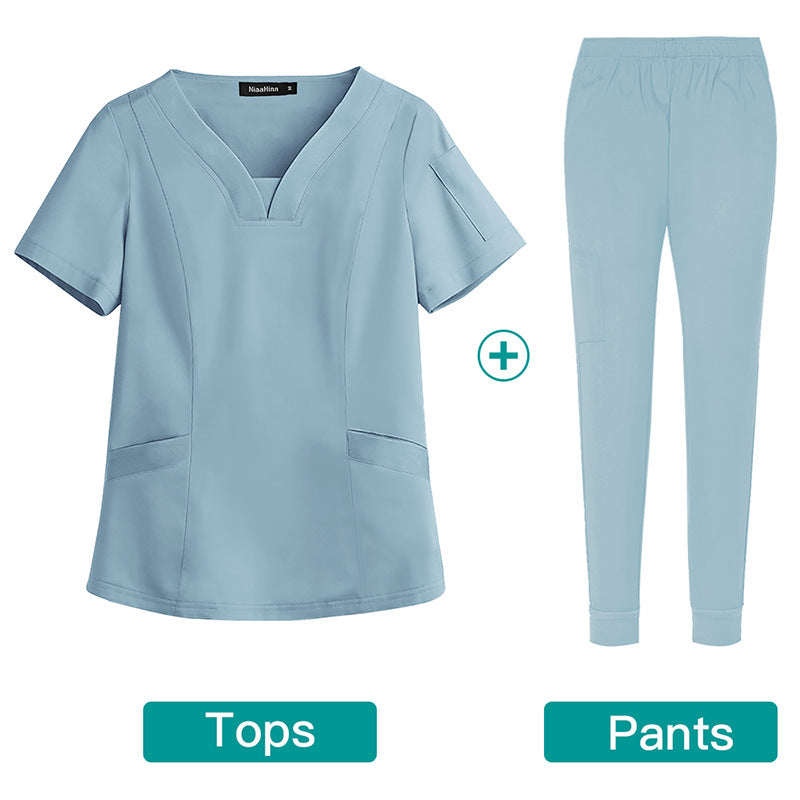 Hand Washing Elastic Medical Work Clothes Oral Dentist Operating Uniform