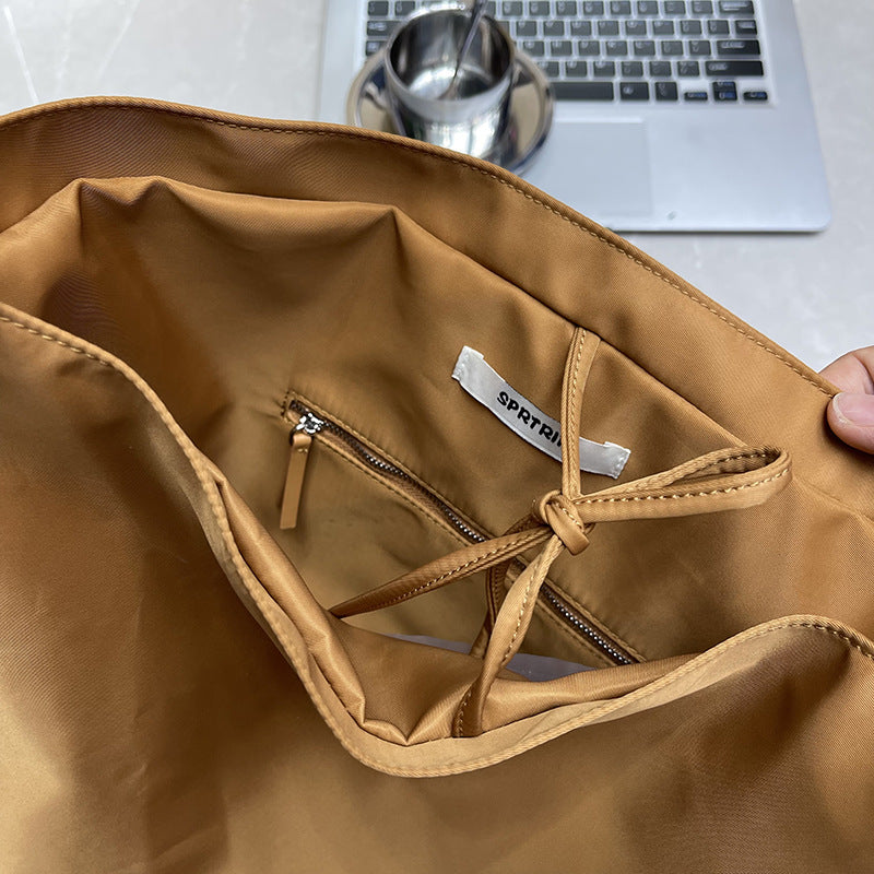 Women's Oxford Cloth Hand Holding Large Capacity Bucket Bags