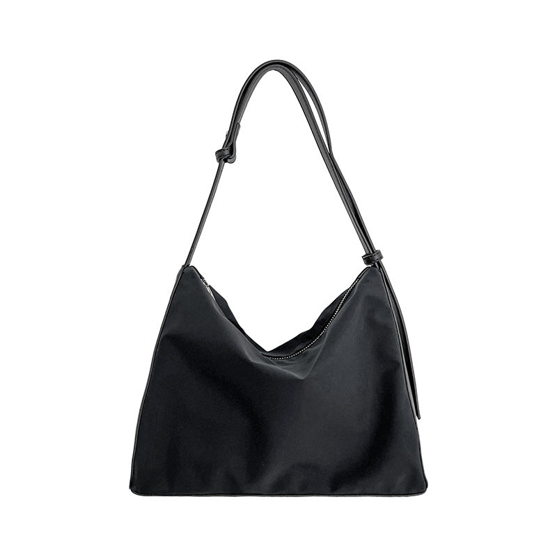 Women's Nylon Stitching Large Capacity Underarm Pure Shoulder Bags