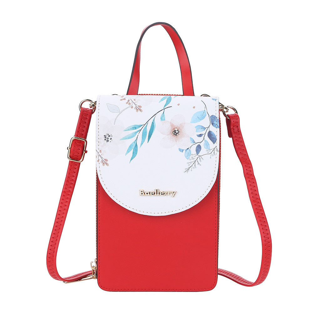 Women's Mobile Korean Touch Screen Printed Mini Women's Messenger Bag