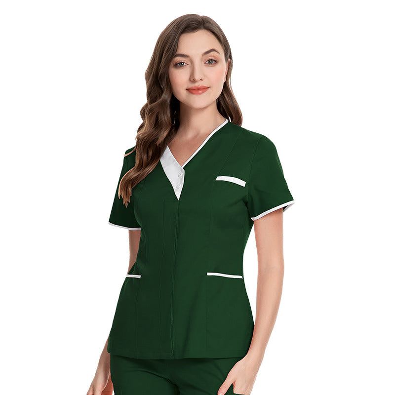 Women's Gown Sleeve Doctor Cotton Technician Overalls Uniform