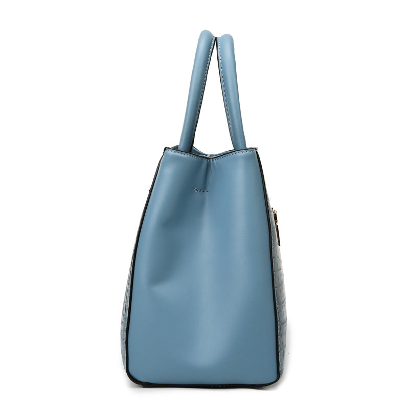 Women's Stone Pattern Patchwork Three-piece Set Mother Shoulder Bags
