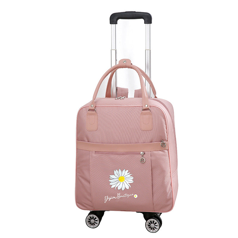 Can Back Female Hand-held Cute Large Capacity Draw-bar Travel Bags