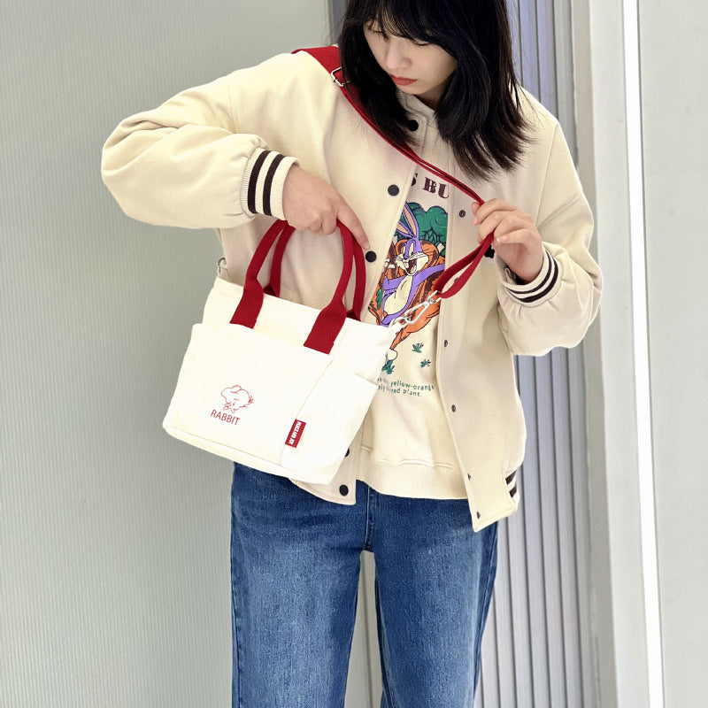 Women's Popular Early Spring Canvas Practical Tote Bags
