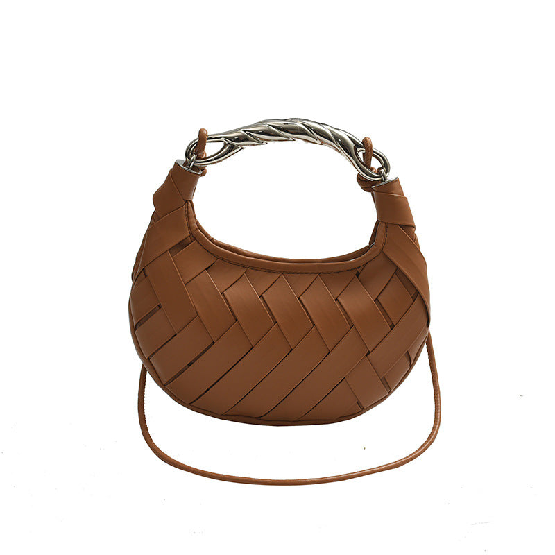 Women's Woven Bird's Nest Light Luxury Fashion Portable Crossbody Bags
