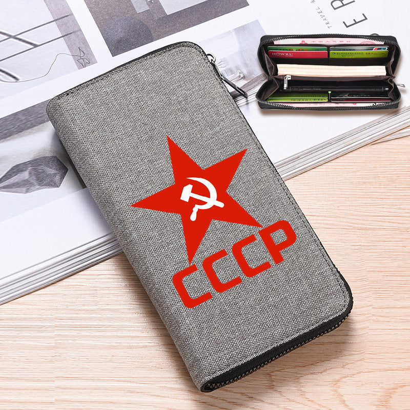 Men's Soviet Union Socialist Culture Aerospace Space Style Men's Wallet