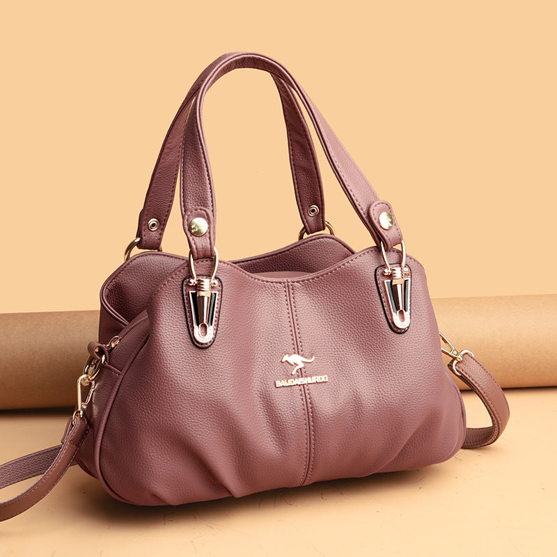 Women's Versatile Simple Mom Large Capacity Handbags