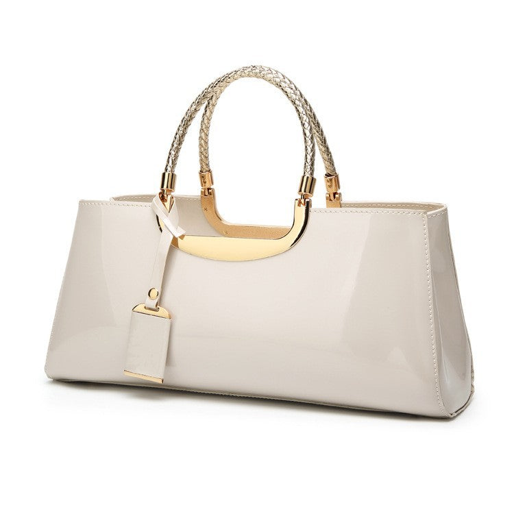 Women's Summer Fashion Bright Leather Solid Color Handbags