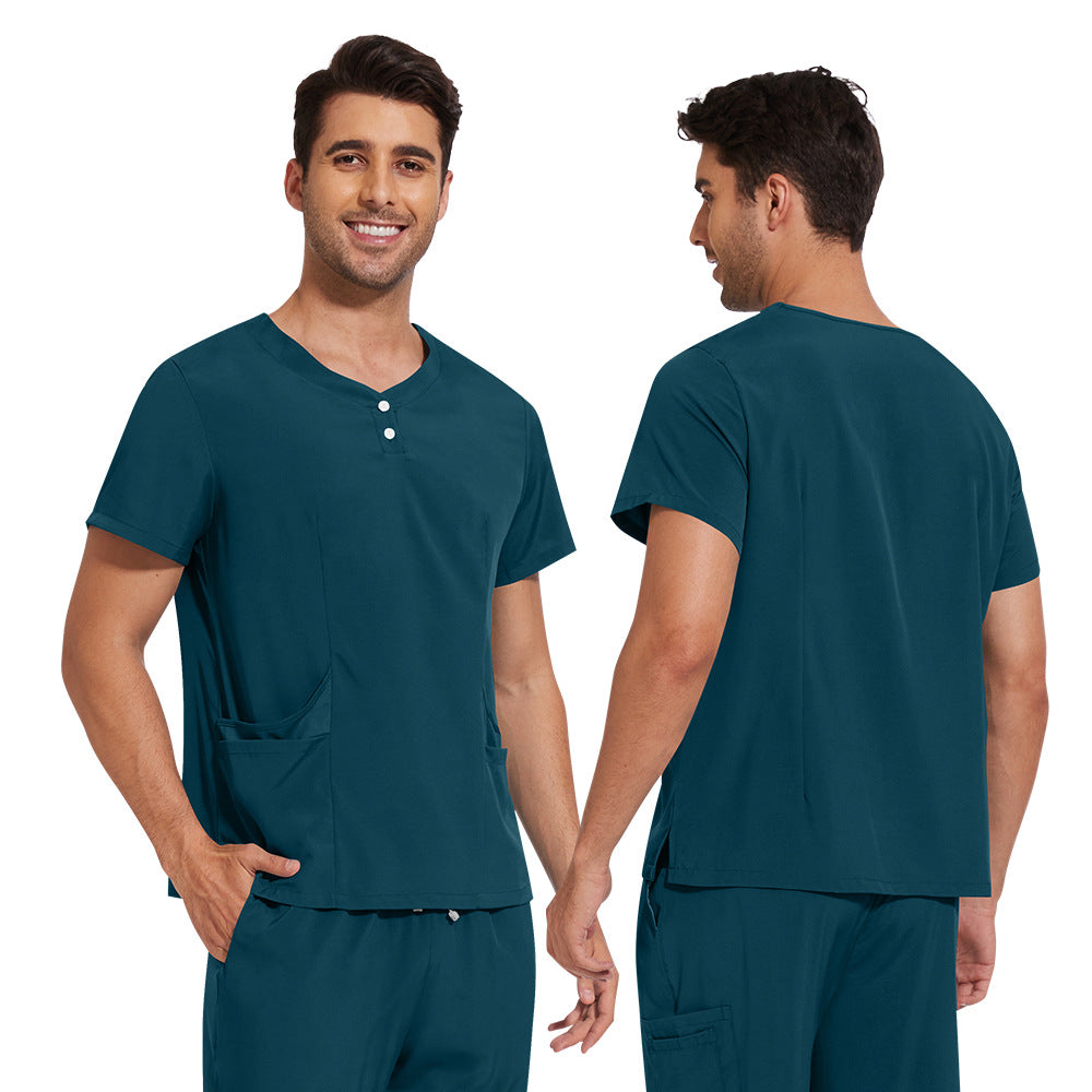 Women's & Men's & Frosted Jogger Hospital Medical Surgical Gown Pharmacy Beauty Uniform