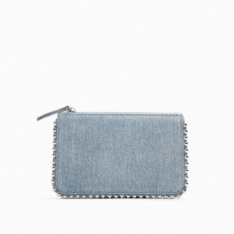 Women's Z's Chain Textured Fashion Rivet Ornament Crossbody Bags