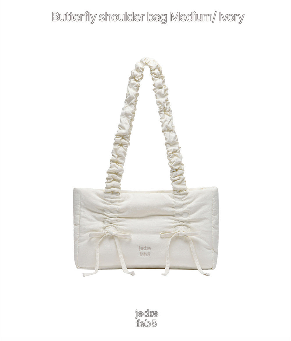 Women's Niche Korean Pleated Commuter Portable Shoulder Bags