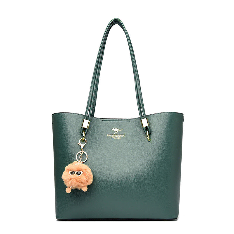 Women's Solid Color Texture Underarm Commute Cute Handbags