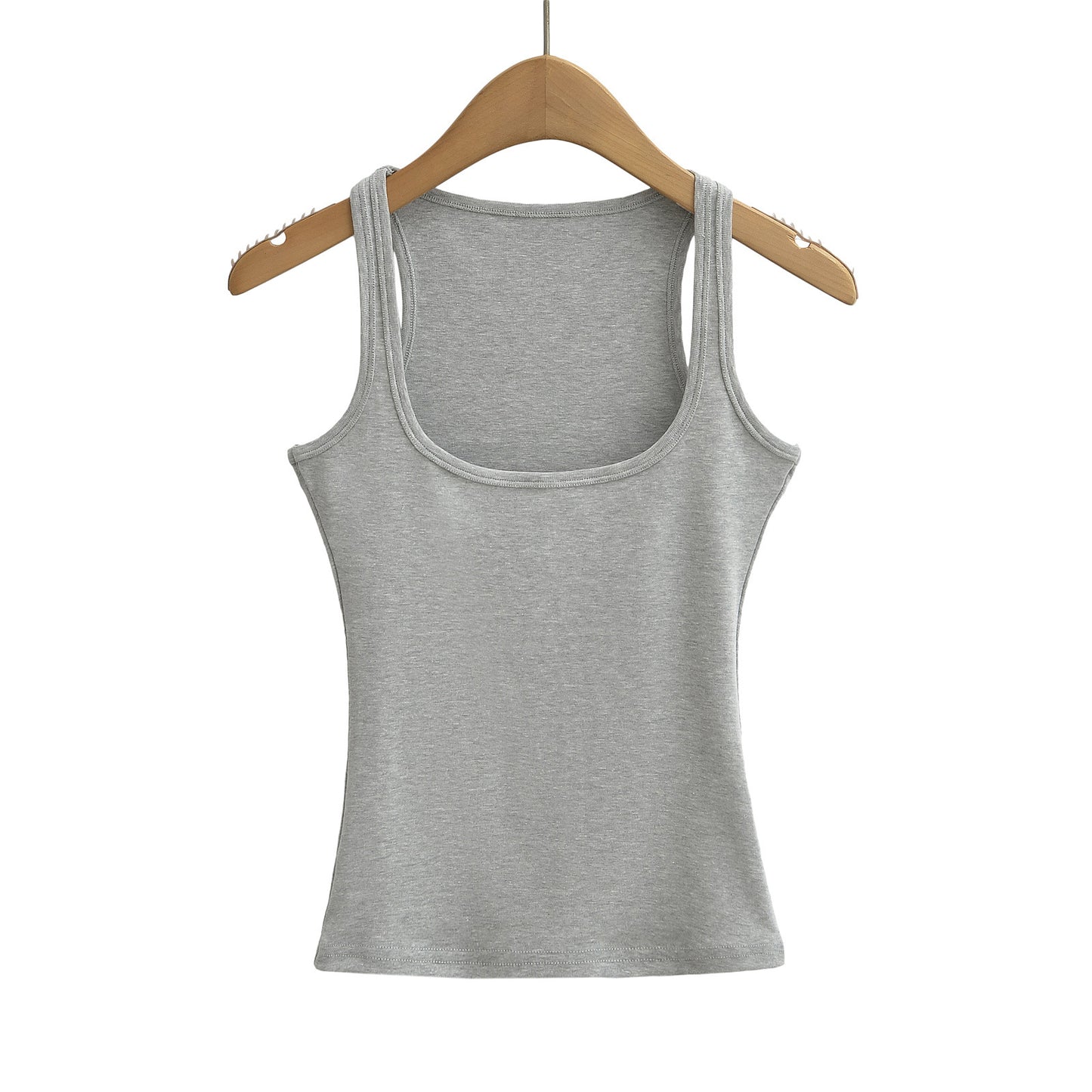 Women's Collar Solid Color Bottoming Summer Outer Wear Tops