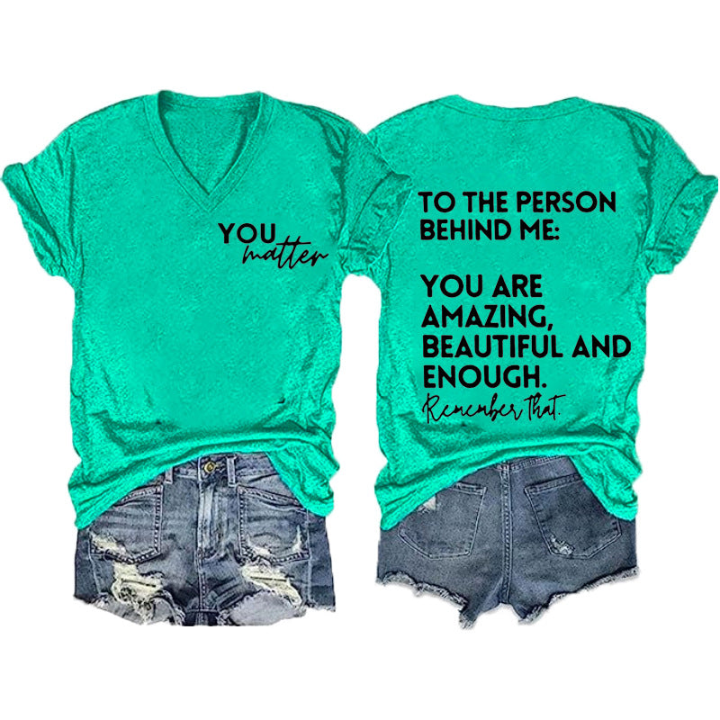 Women's Double-sided Digital Printing Series Short-sleeved Pullover Blouses
