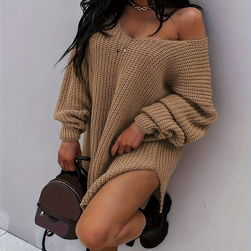 Women's Comfortable Slouchy Innovative Idle Style Knitwear