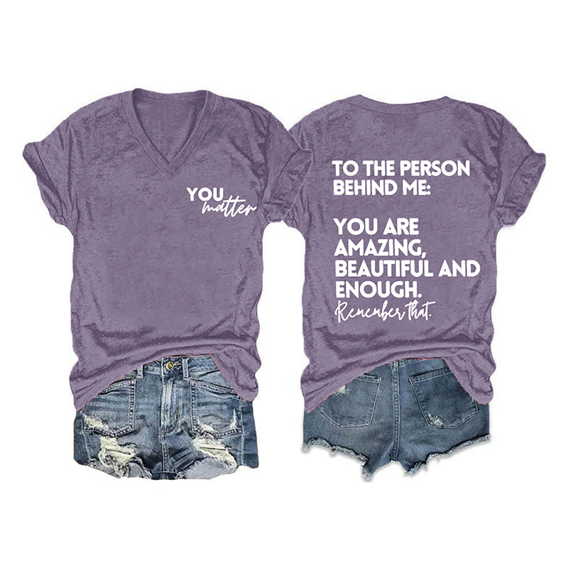 Women's Double-sided Digital Printing Series Short-sleeved Pullover Blouses